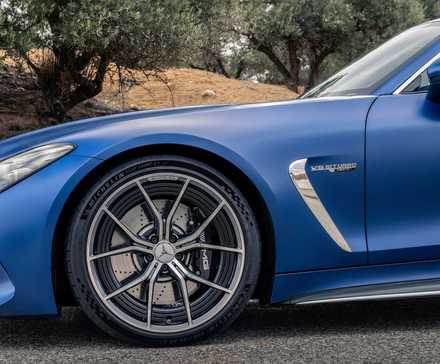 Mercedes-Benz AMG GT Coupe (2024), detalhe do perfil lateral