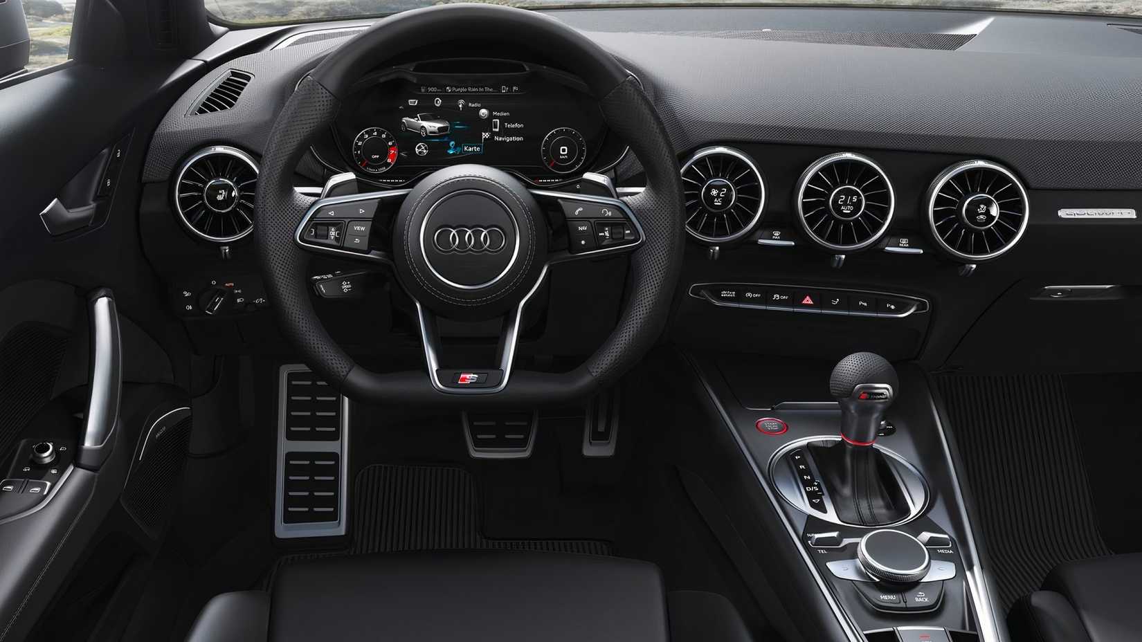 An interior shot of the Audi TT (2019)