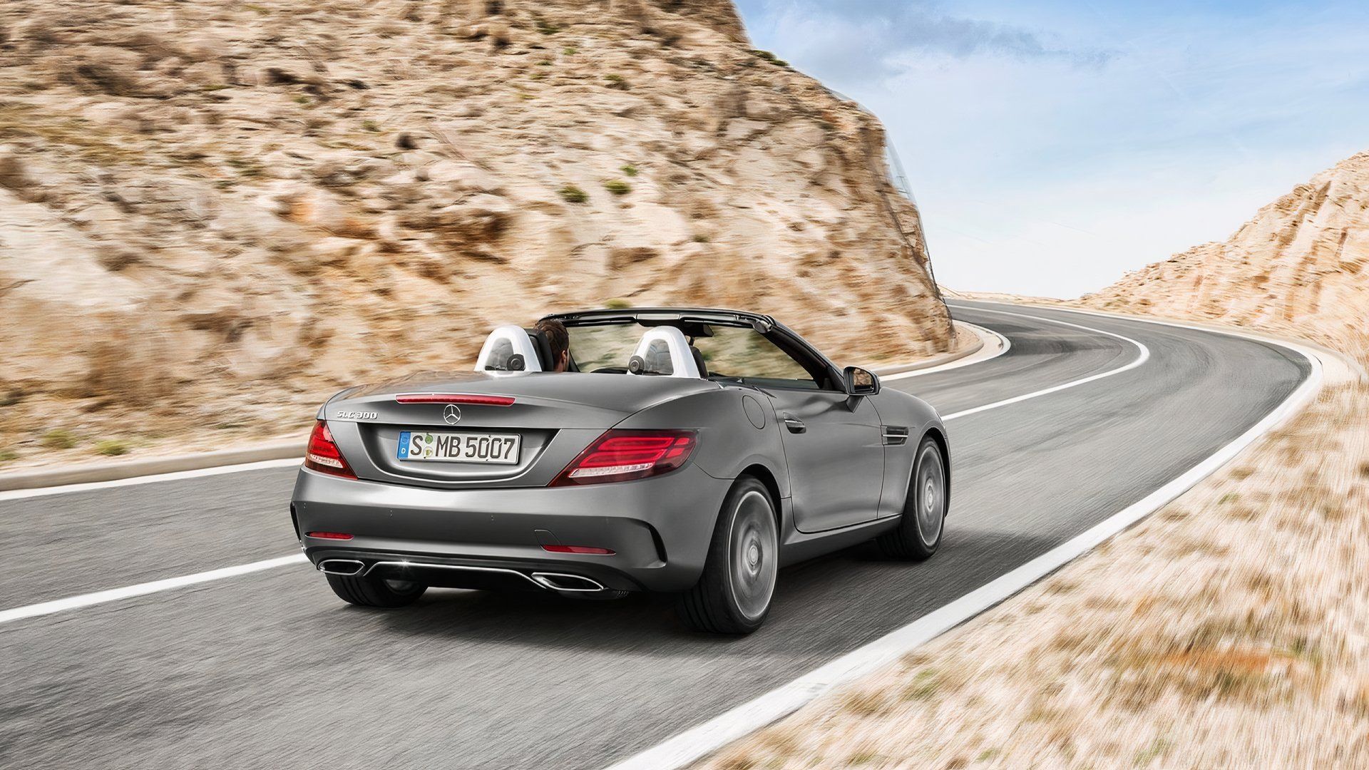 Mercedes-Benz SLC (2017), rear 3/4