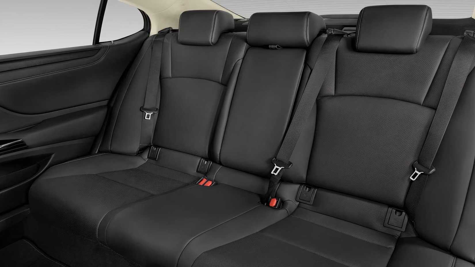 2025 Lexus ES 350 interior showing rear seats