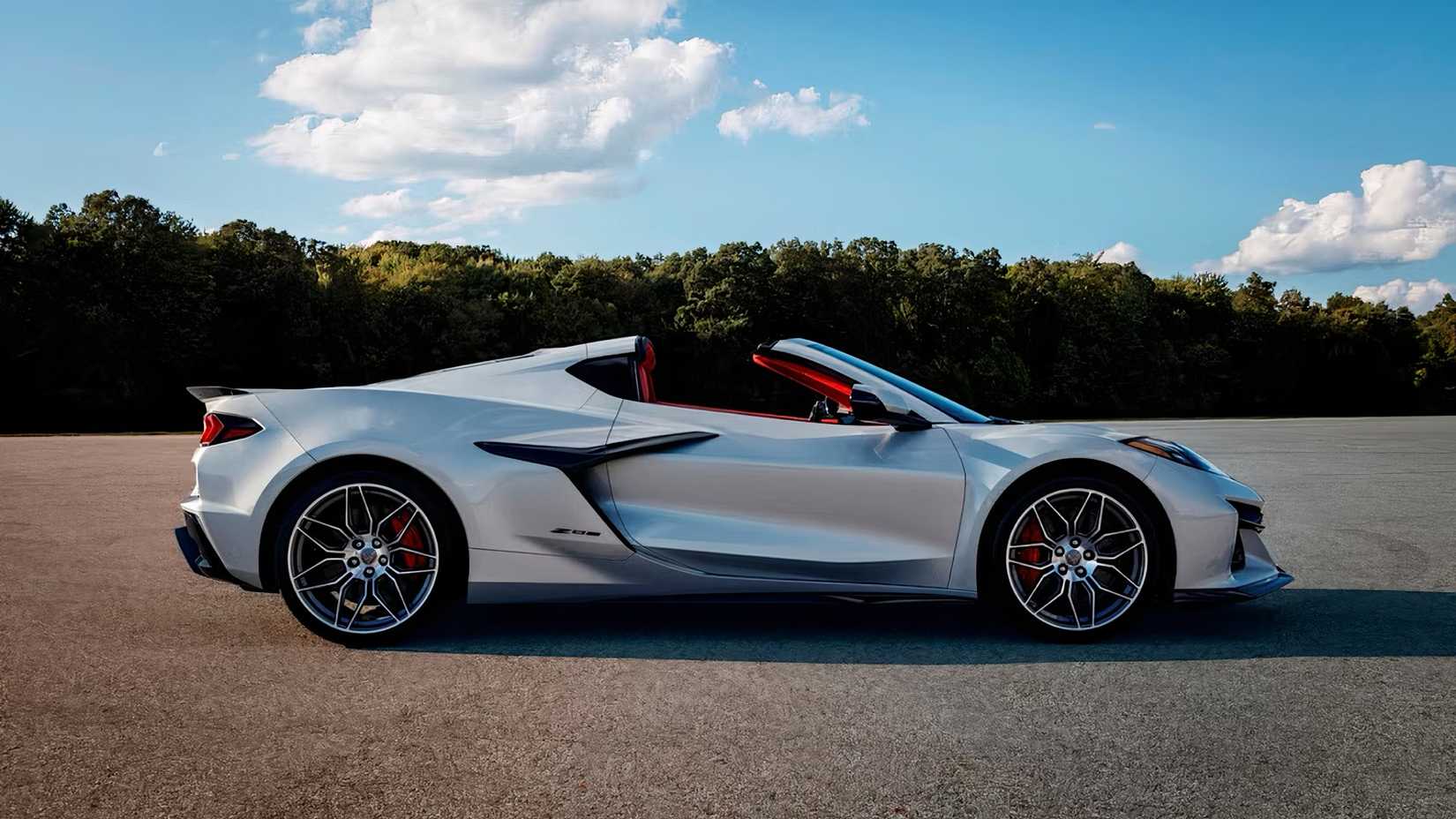 2023 Chevrolet Corvette Z06 in silver parked