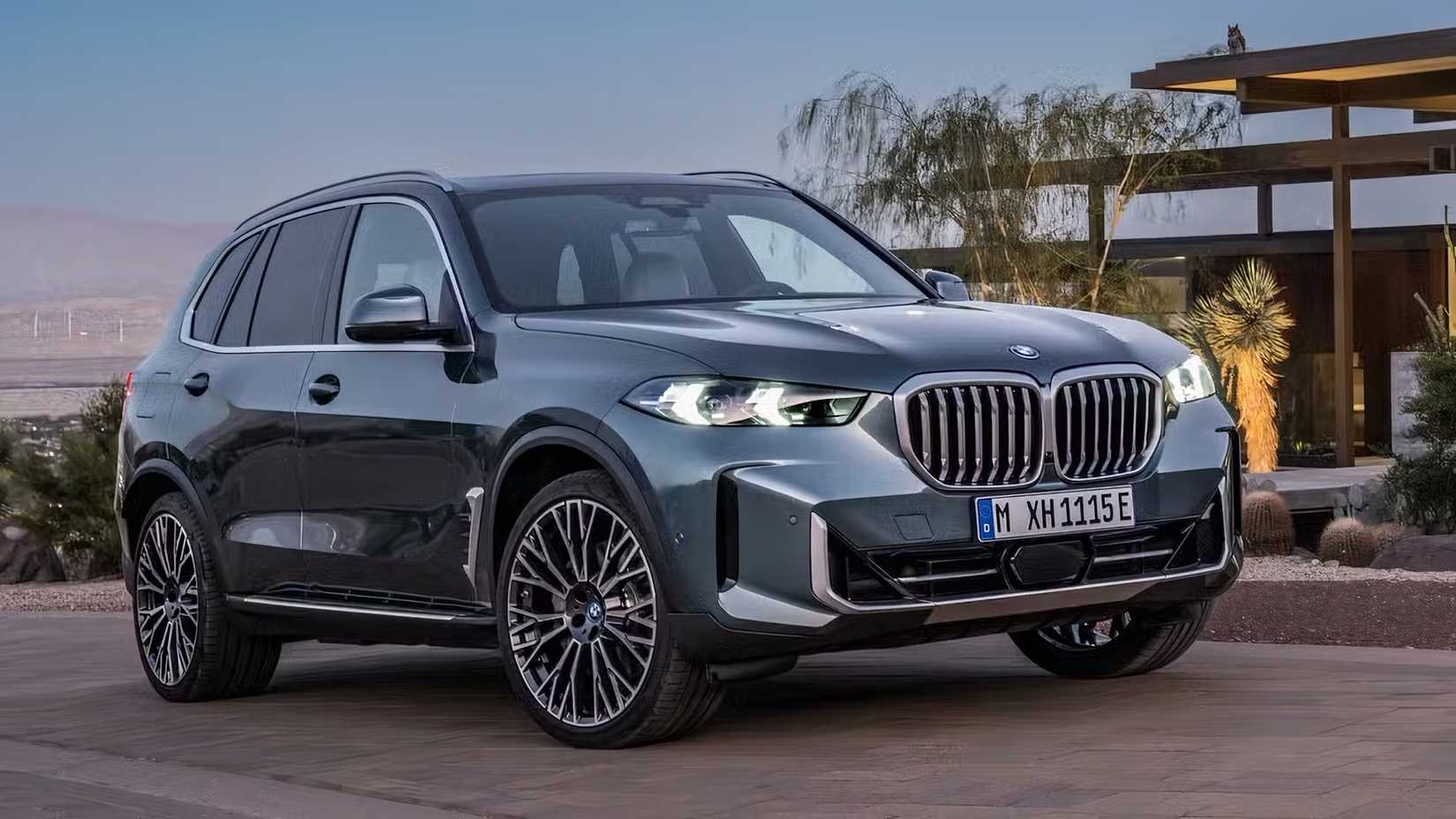 2025 BMW X5 in gray parked on driveway