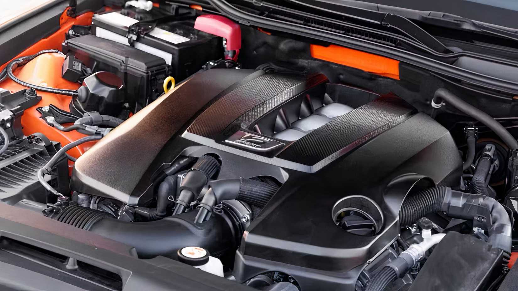 2025 Lexus IS 500 engine bay