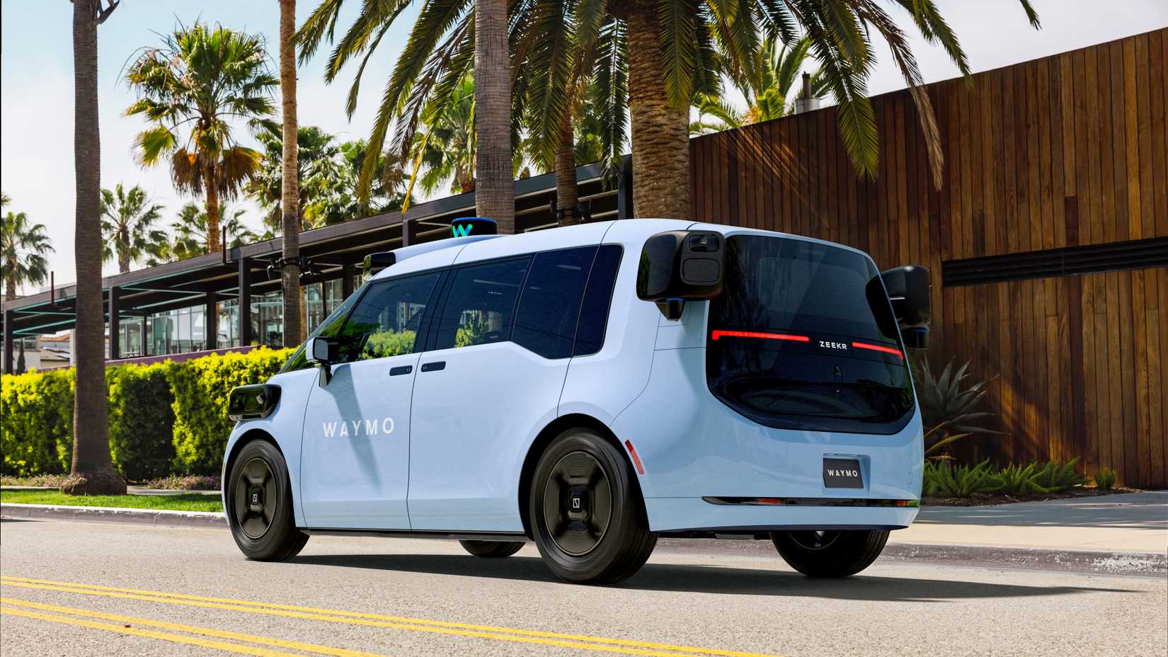 Waymo Zeeker Taxi side