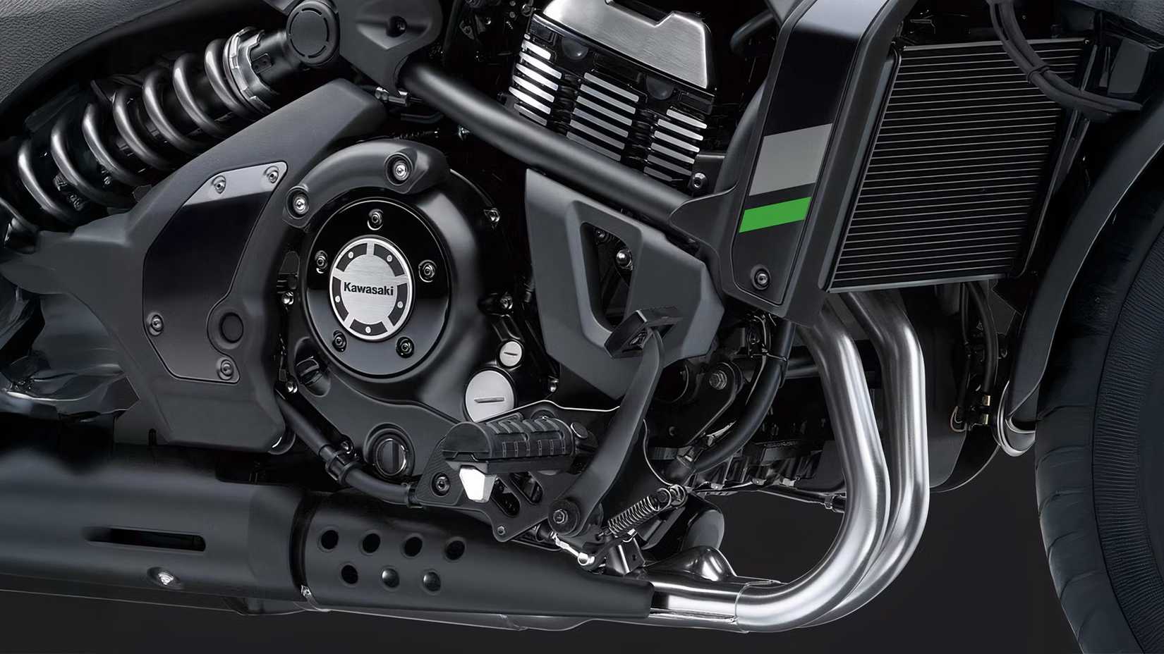 Close do motor Kawasaki Vulcan S