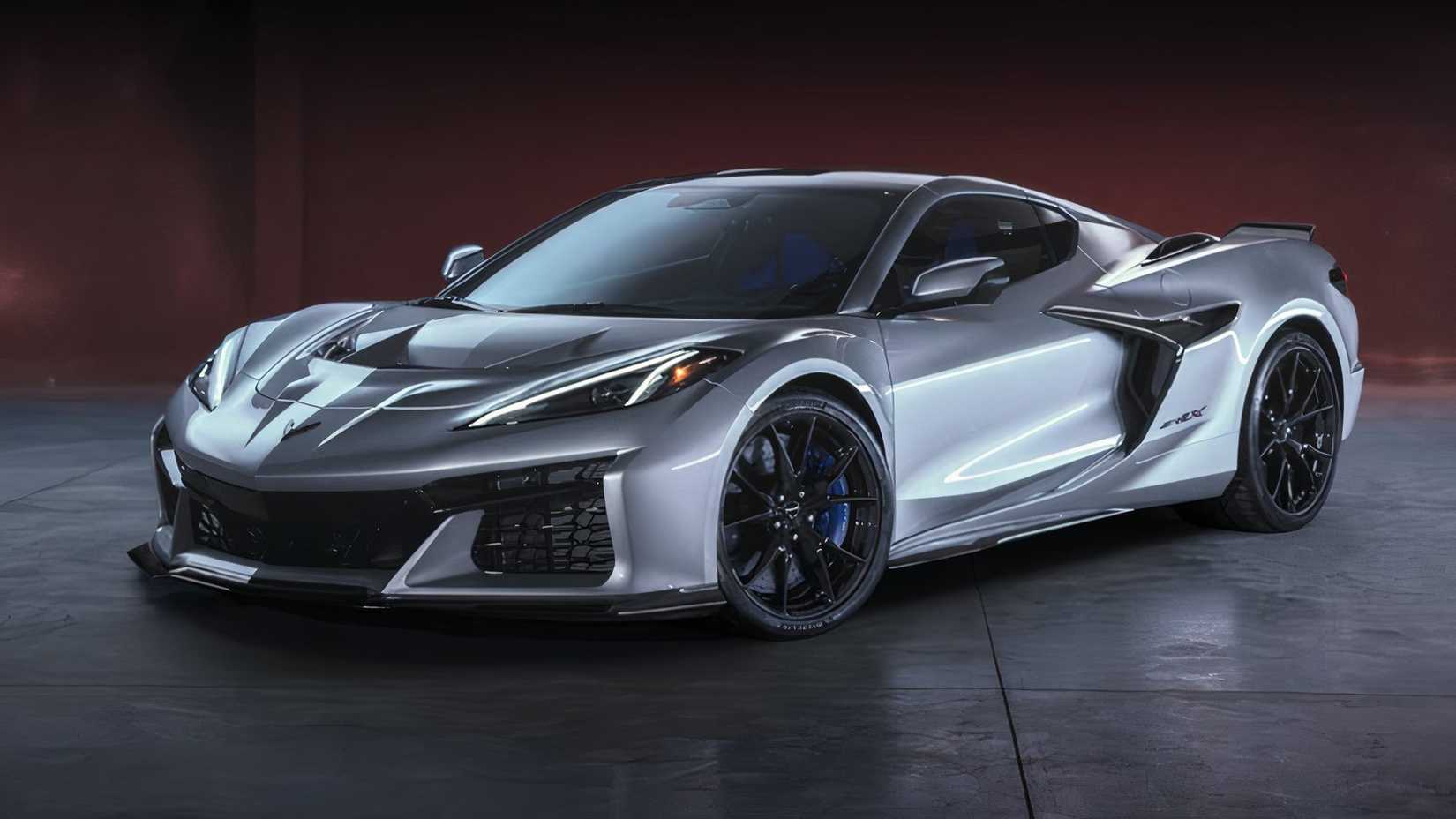 3/4 front view of 2026 Chevrolet Corvette ZR1X silver