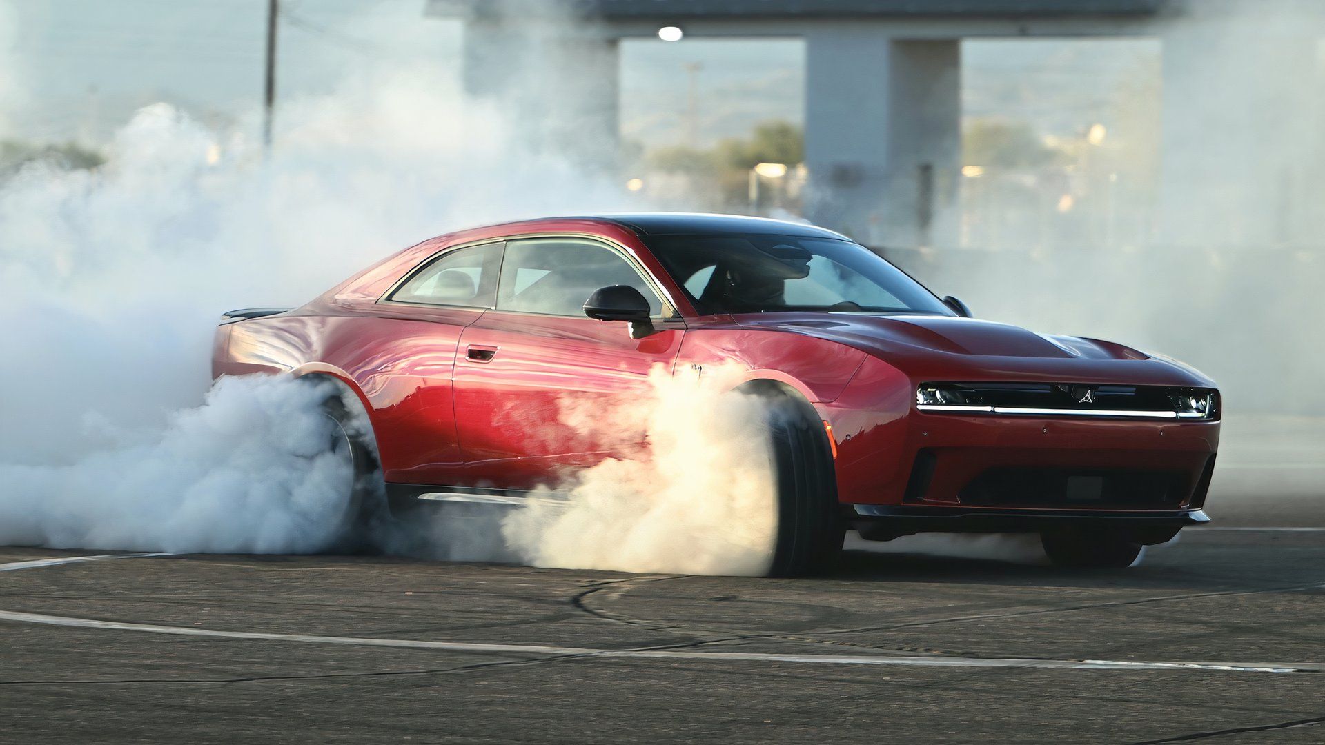 AWD burnout of 2026 Dodge Charger Daytona