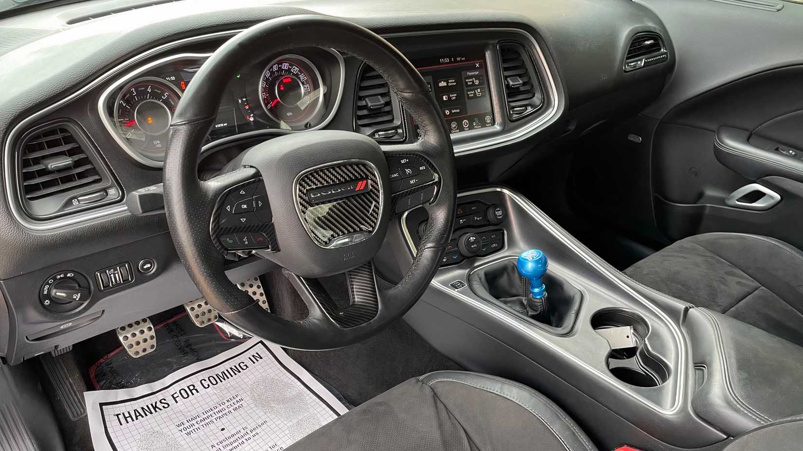 Interior of 2015 Dodge Challenger Scat Pack