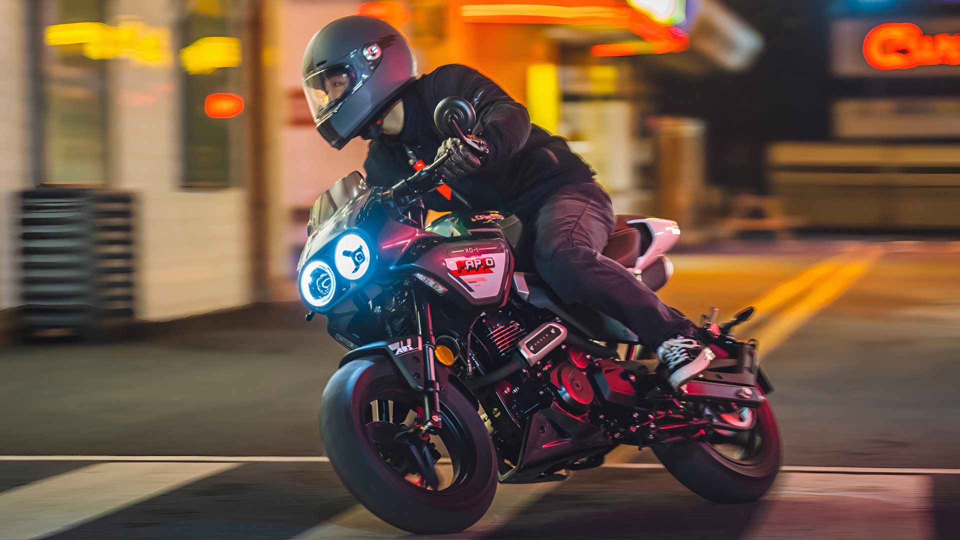 CFMoto Papio SS cornering hd wallpaper