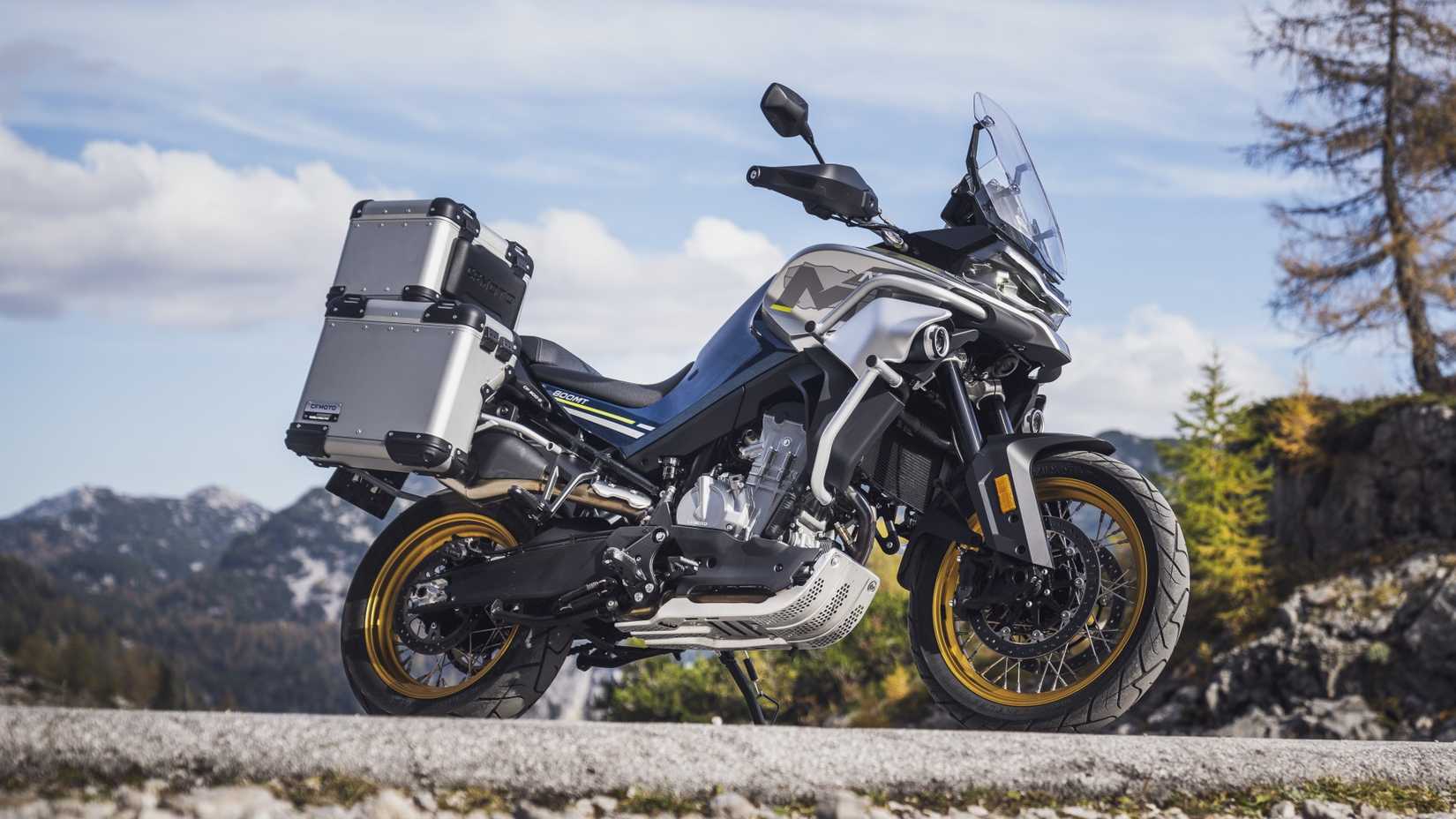 2025 CFMoto Ibex 800 E in its touring ready avatar side profile view