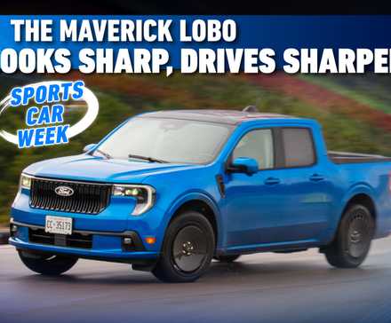 Foto frontal do Ford Maverick Lobo 2025 na pista