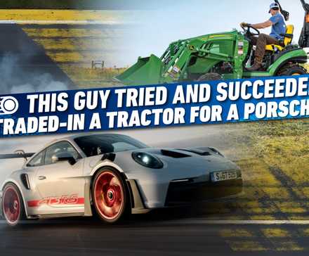 Esse cara tentou e conseguiu trocar um trator por um Porsche