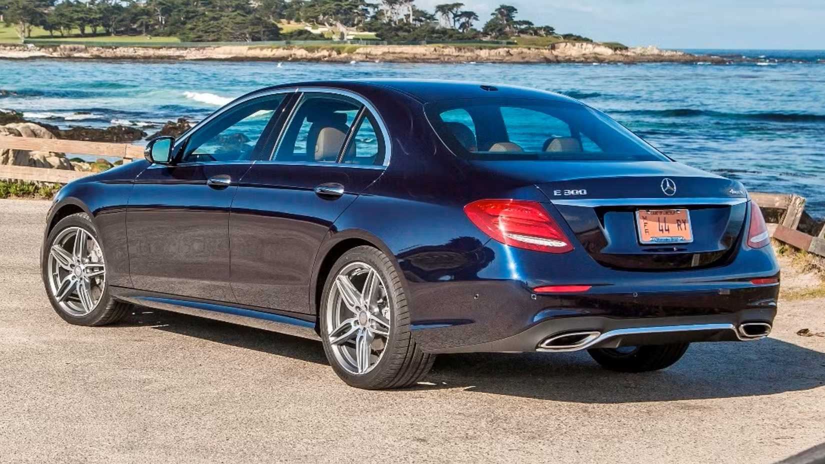 Blue 2020 Mercedes E-Class Sedan 