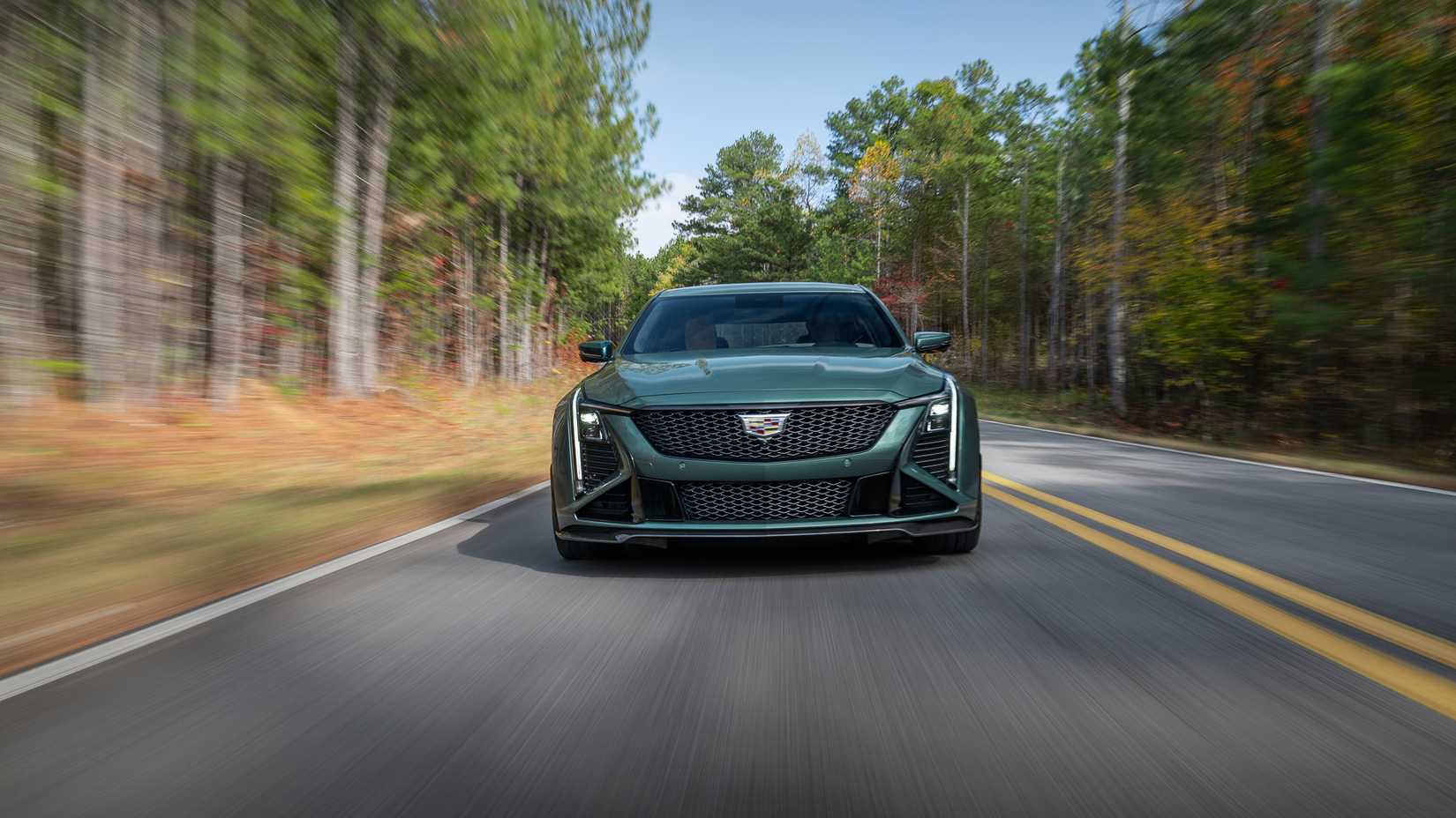 2025 Cadillac CT5-V Blackwing being driven