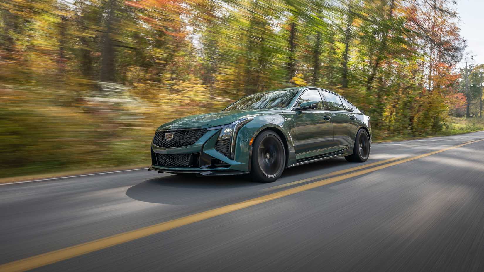 2025 Cadillac CT5-V Blackwing front driving shot