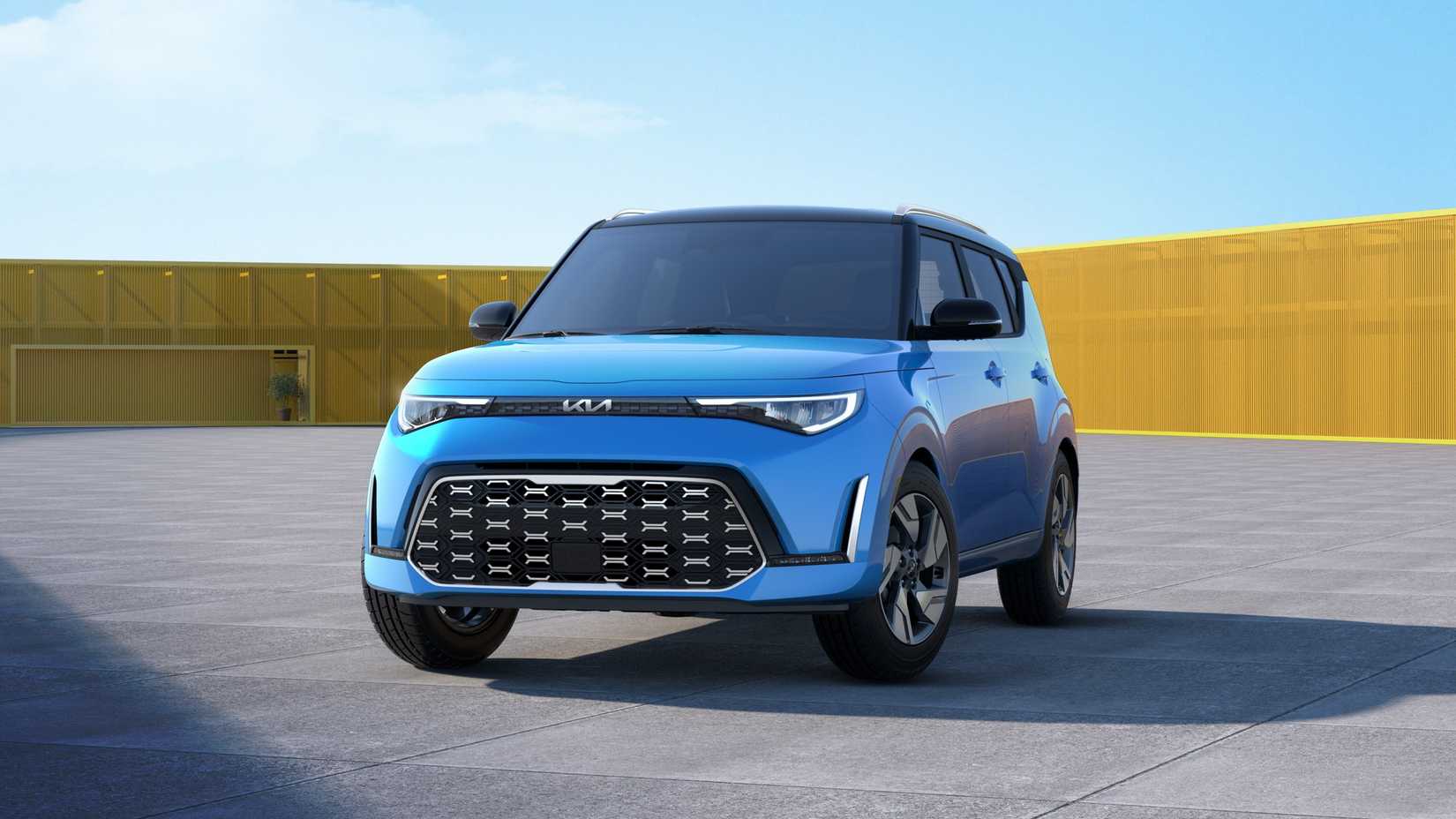 2025 Kia Soul in blue parked