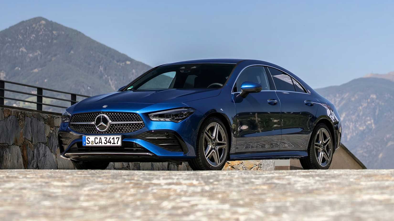 2025 Mercedes-Benz CLA front shot parked on the road