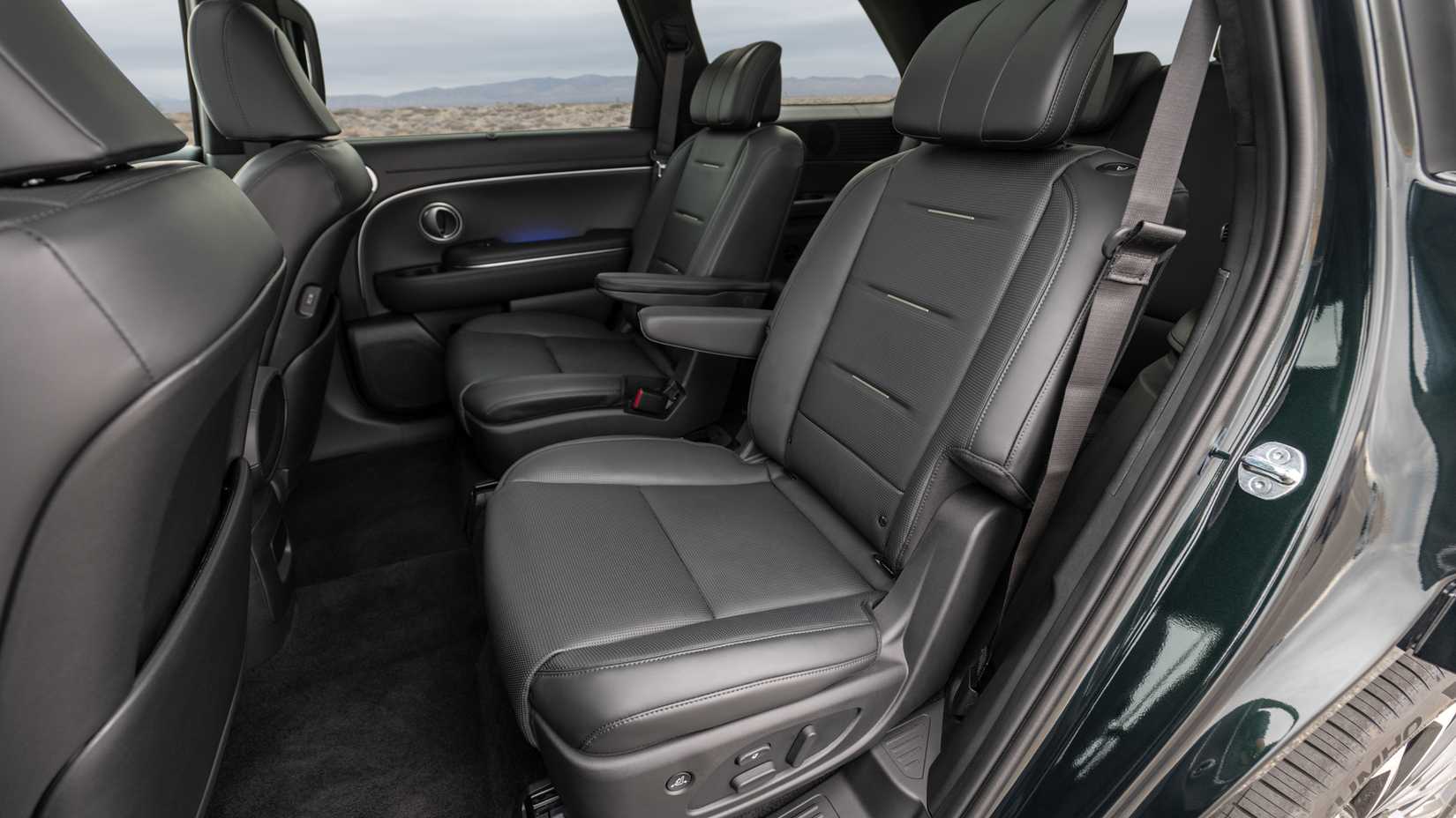 2026 Hyundai Palisade interior shot showing rear seats