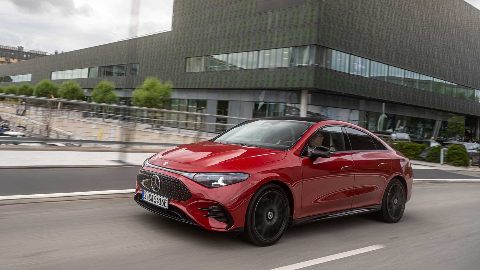 2026 Mercedes-Benz CLA front 3/4 shot driving