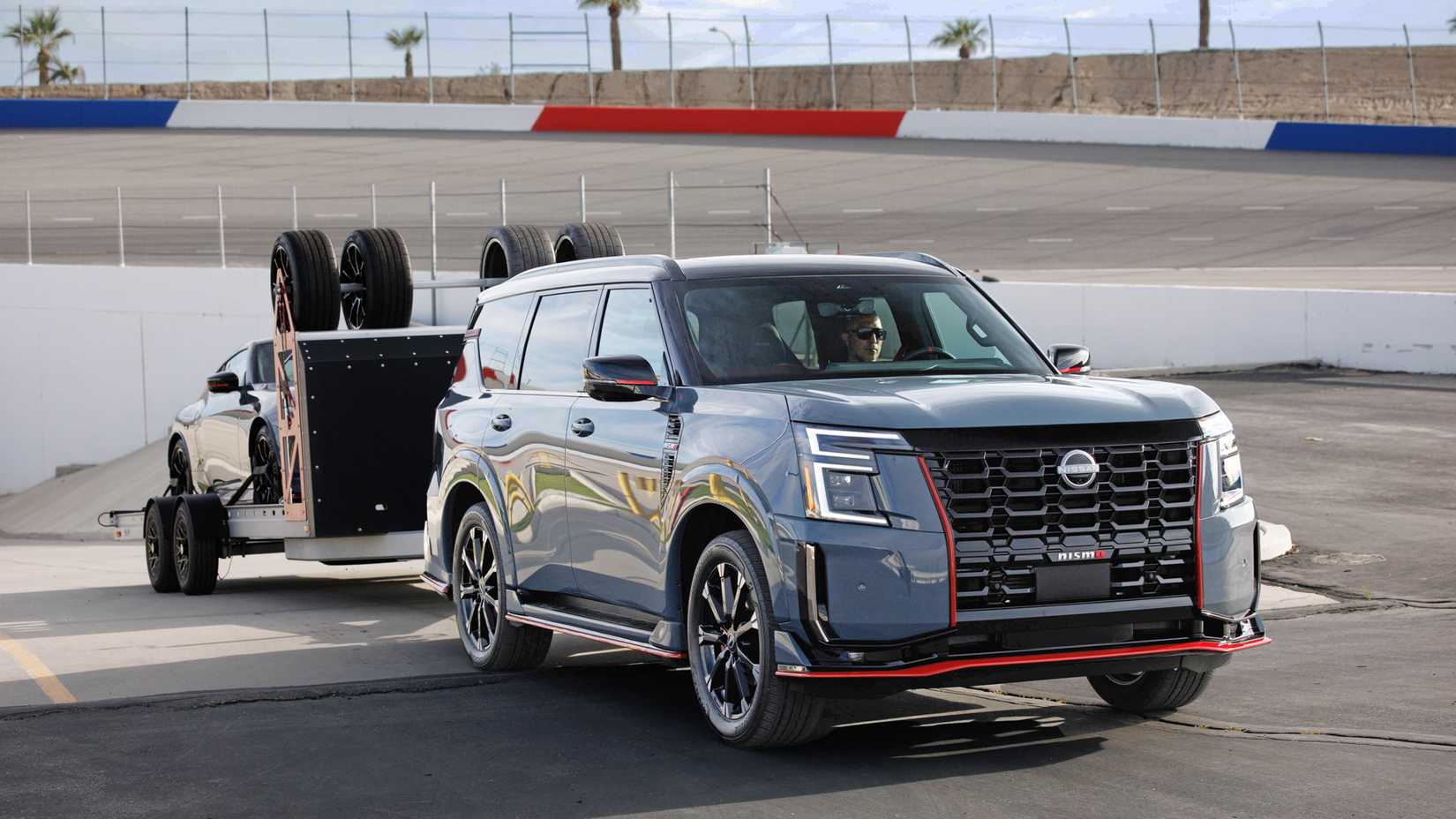 2026 Nissan Armada Nismo reboque frontal puxando