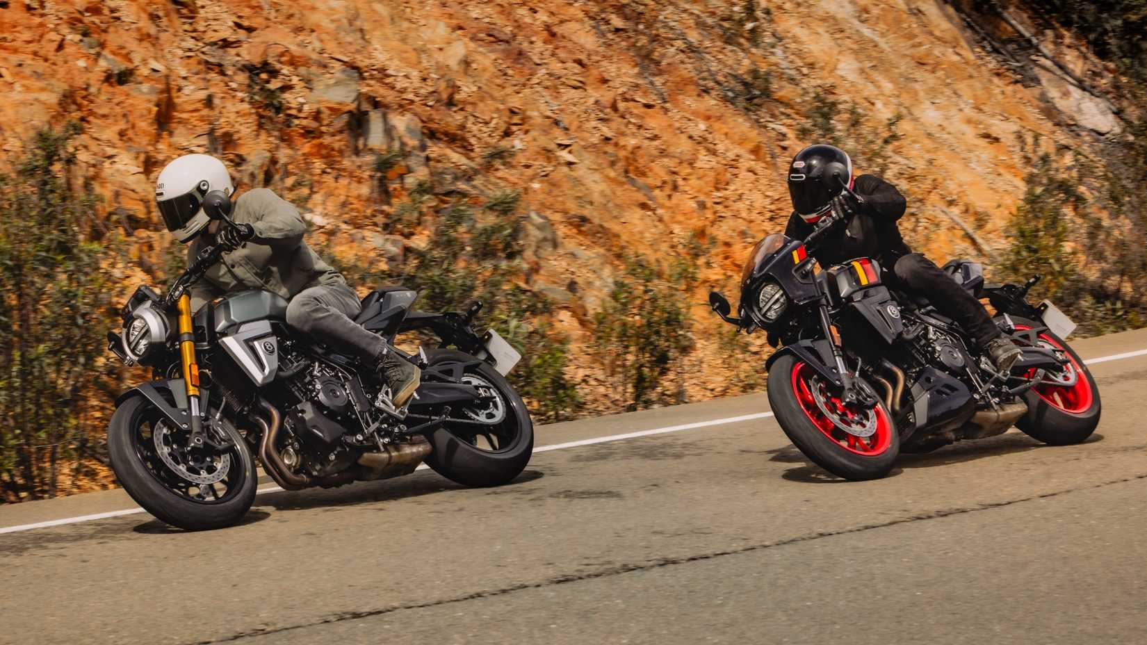 2026 Suzuki GSX-8T And GSX-8TT Leaning