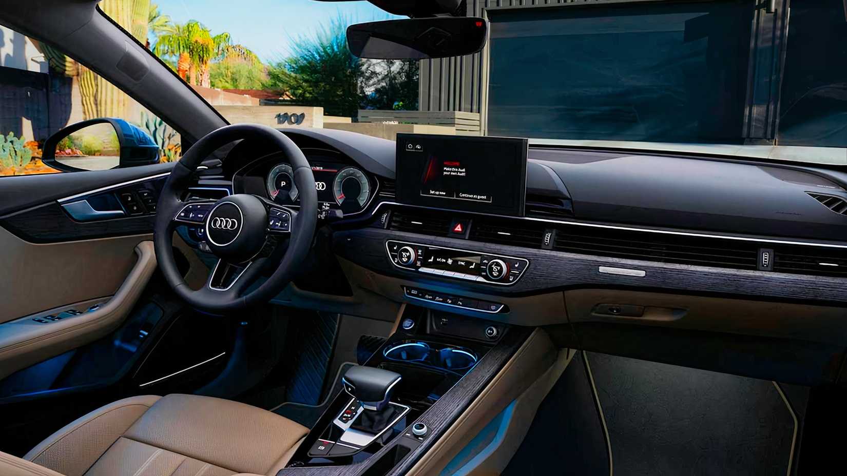 2020 Audi A5 Sportback interior shot showing dash