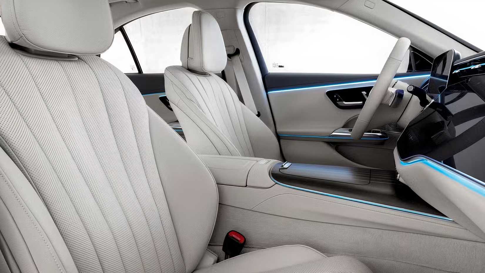 2024 Mercedes E-Class Interior shot of the front seats