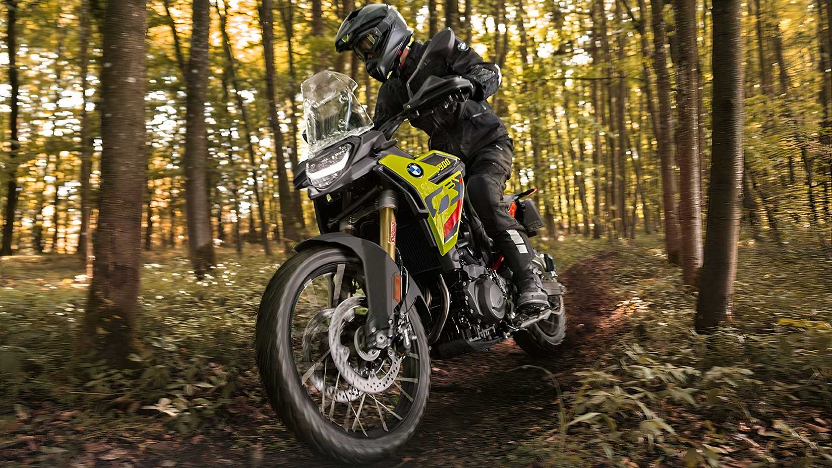 BMW F 900 GS off-roading front fascia view