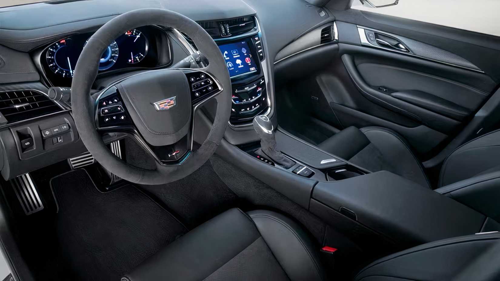 2019 Cadillac CTS-V interior showing front cabin