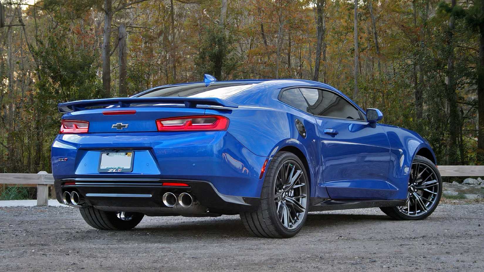 2017 Chevrolet Camaro ZL1 in blue parked