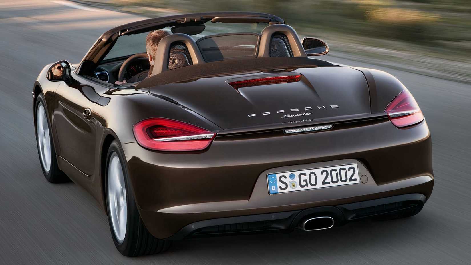 2016 Porsche Boxster in gray driving on road