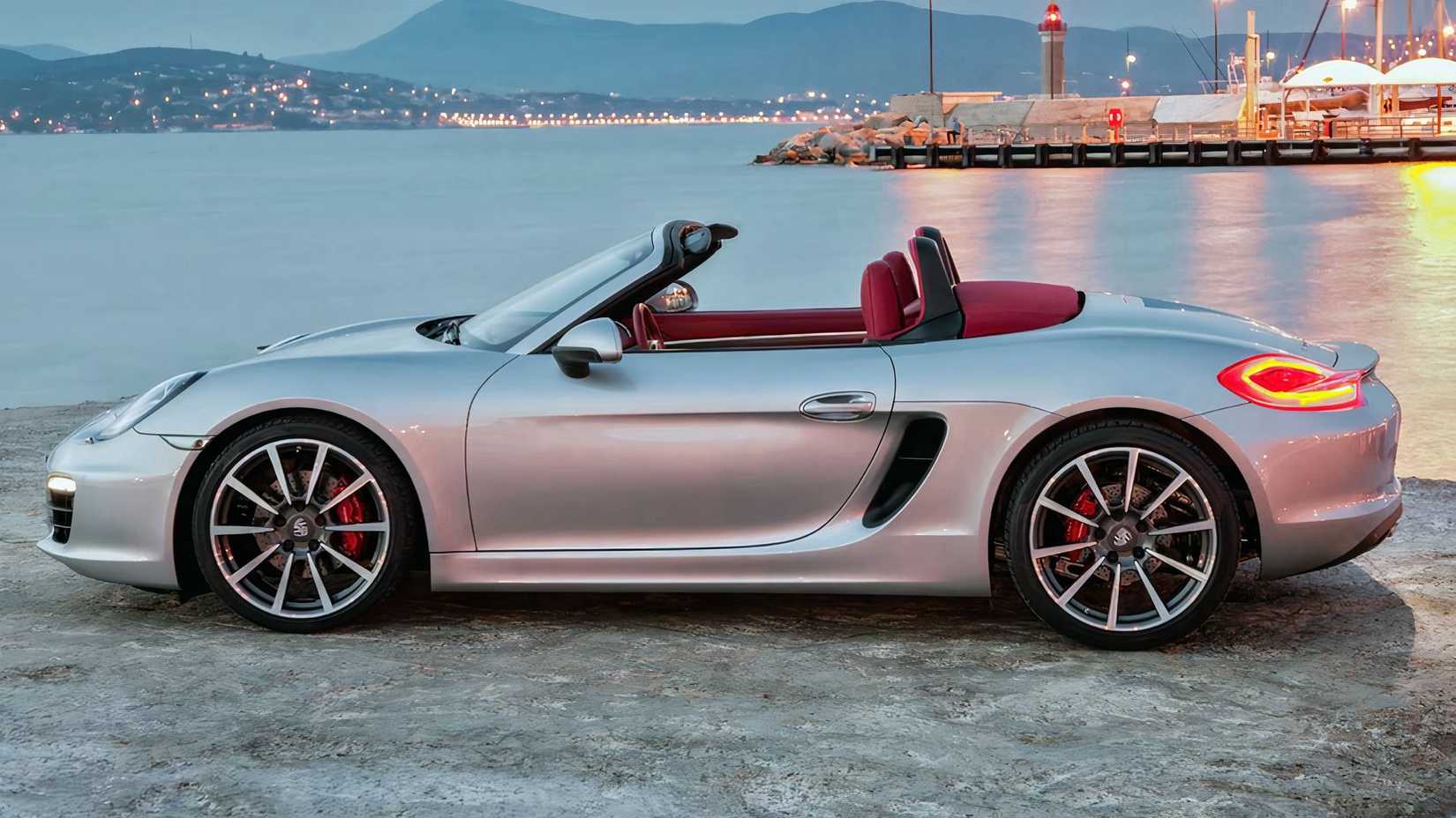2016 Porsche Boxster in silver parked