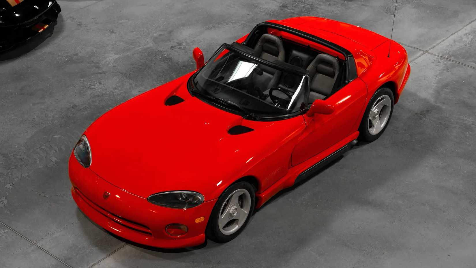 1992 Dodge Viper RT/10 in red parked in studio