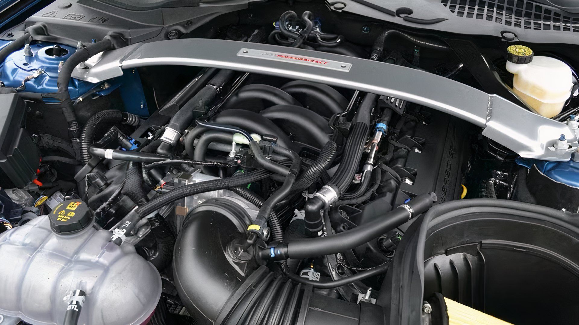 Compartimento do motor Ford Mustang Shelby GT350 2019