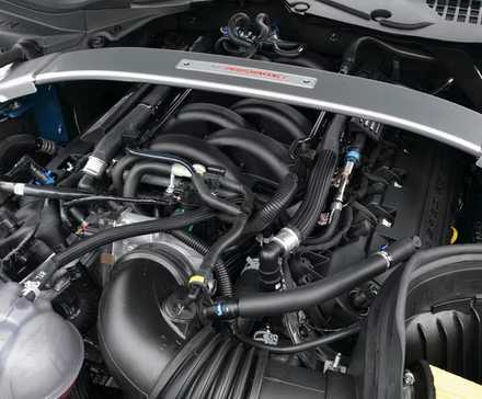 Compartimento do motor Ford Mustang Shelby GT350 2019