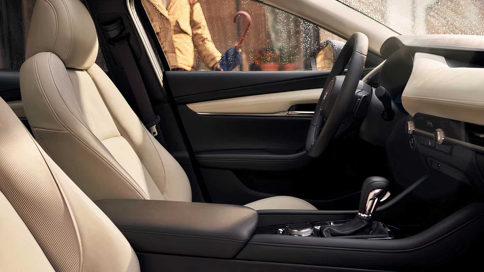 2025 Mazda3 Sedan interior showing front seats