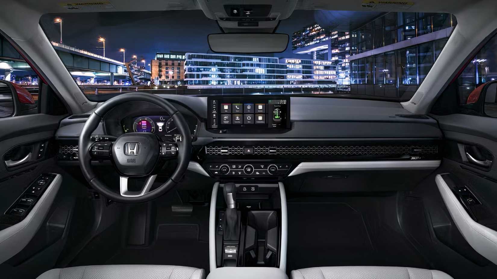 Interior do Honda Accord 2024 mostrando cabine frontal
