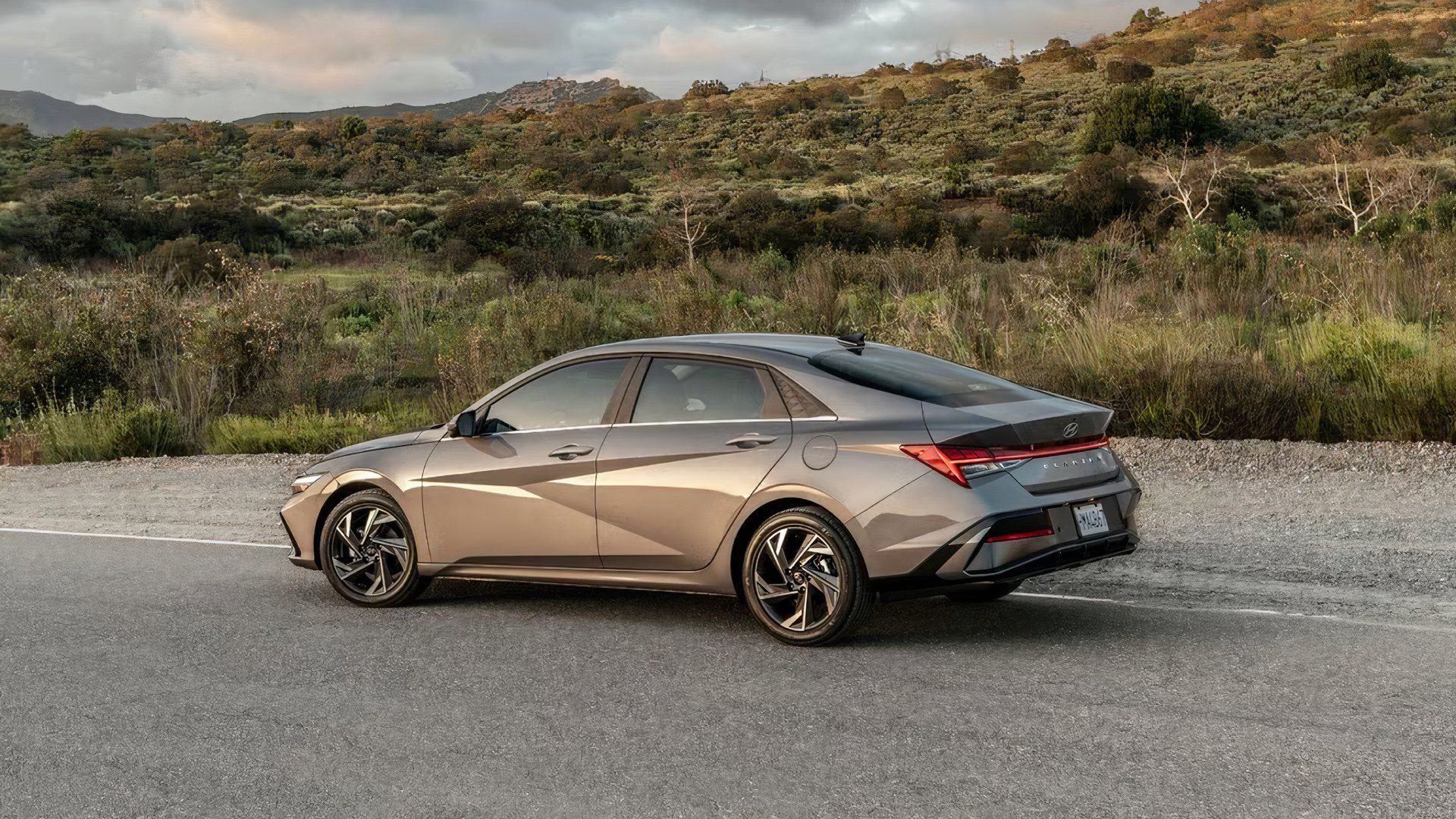 2025 Hyundai Elantra in silver parked