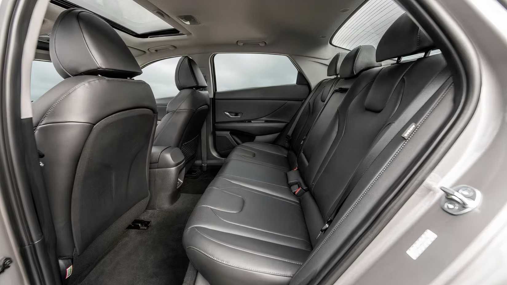 2025 Hyundai Elantra interior showing rear seats
