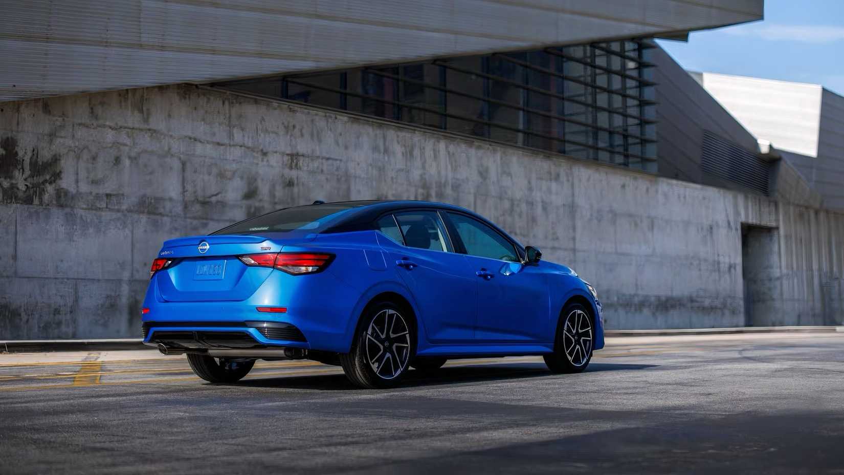 2025 Nissan Sentra in blue parked