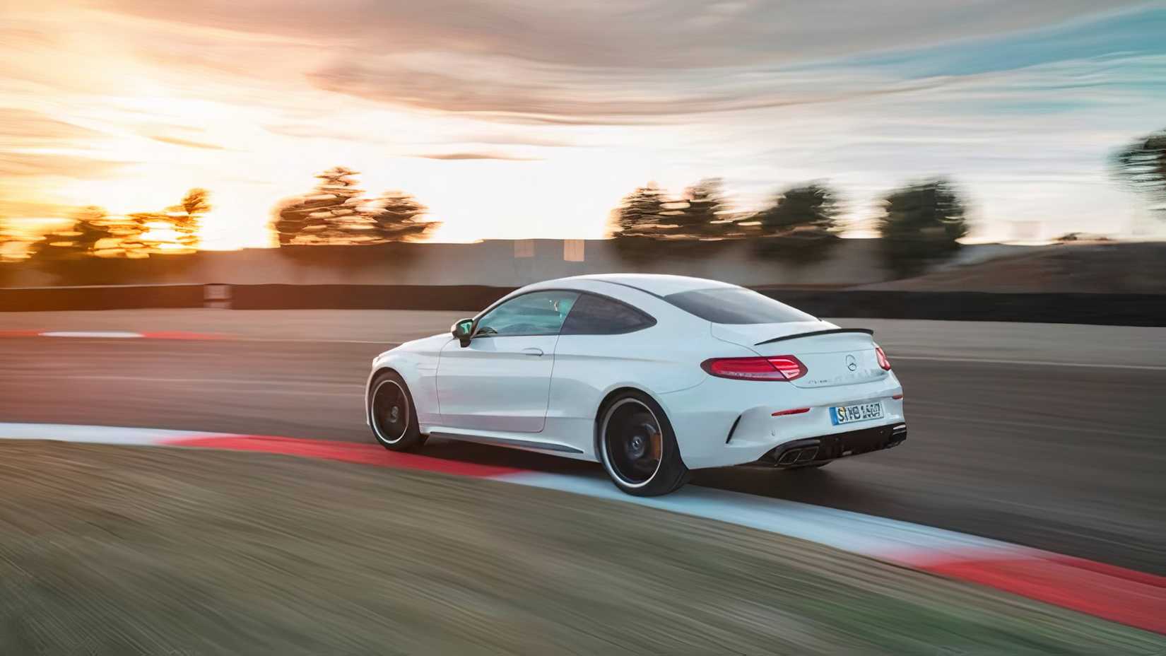 2023 Mercedes-AMG C63 S Coupe  driving on track
