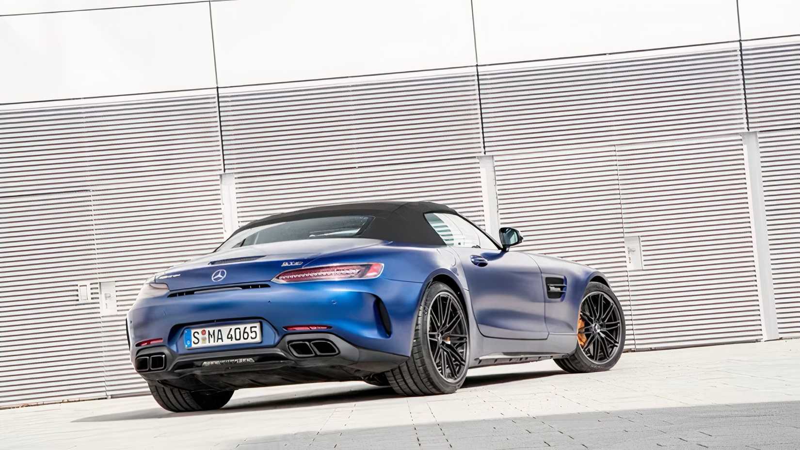 2021 Mercedes-AMG GT R in blue parked