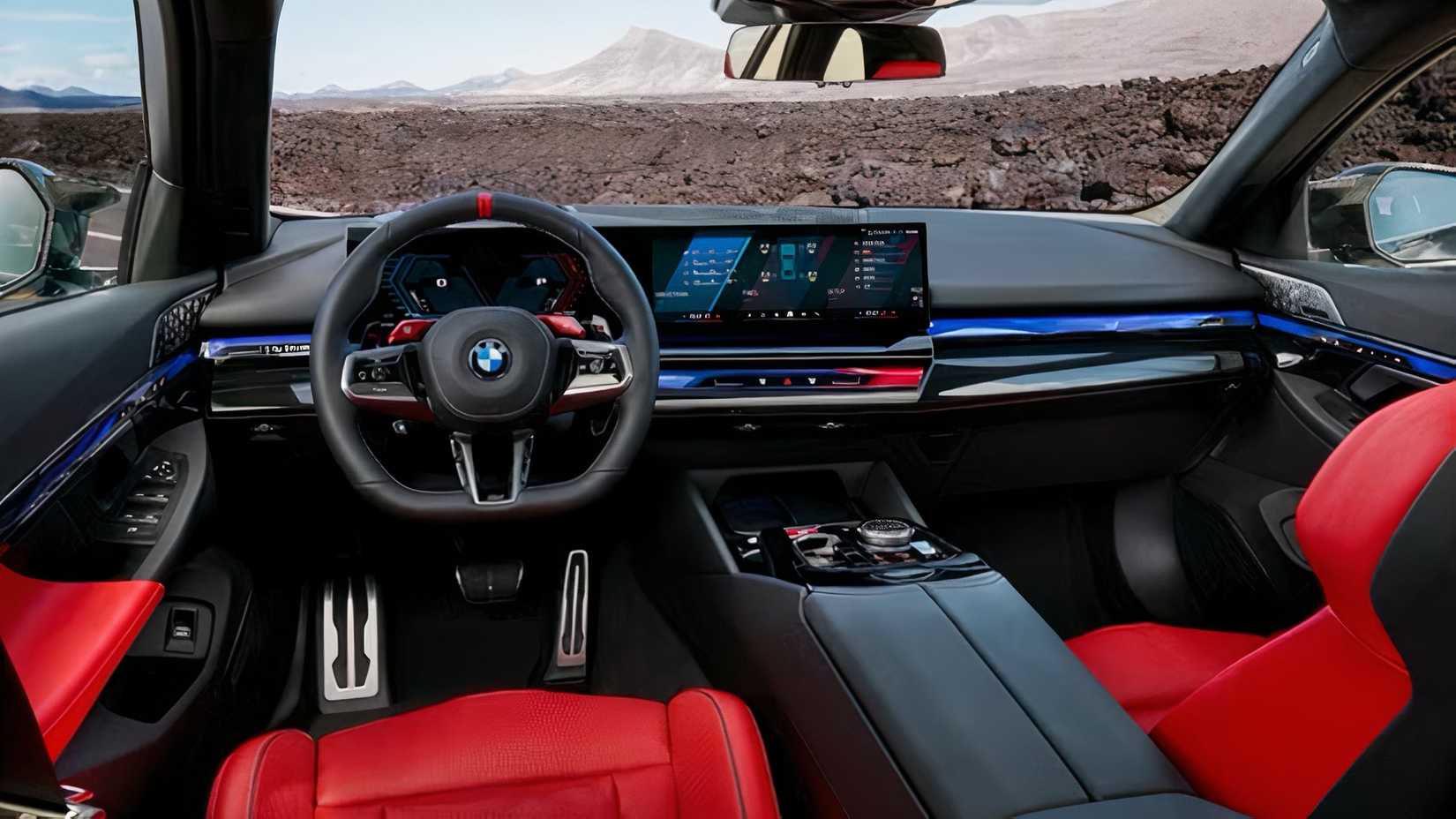 2025 BMW M5 Touring interior showing front cabin