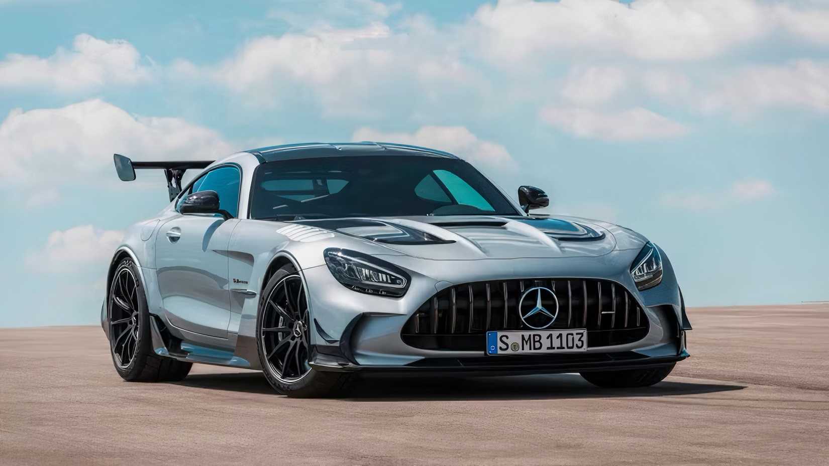 2021 Mercedes-Benz AMG GT Black Series in chrome parked