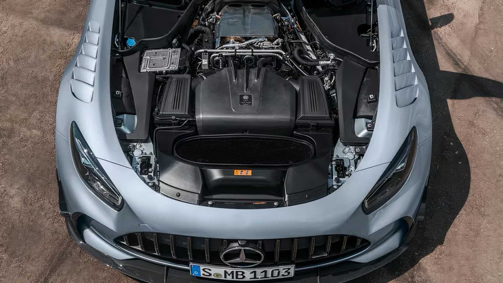 2021 Mercedes-Benz AMG GT Black Series engine bay