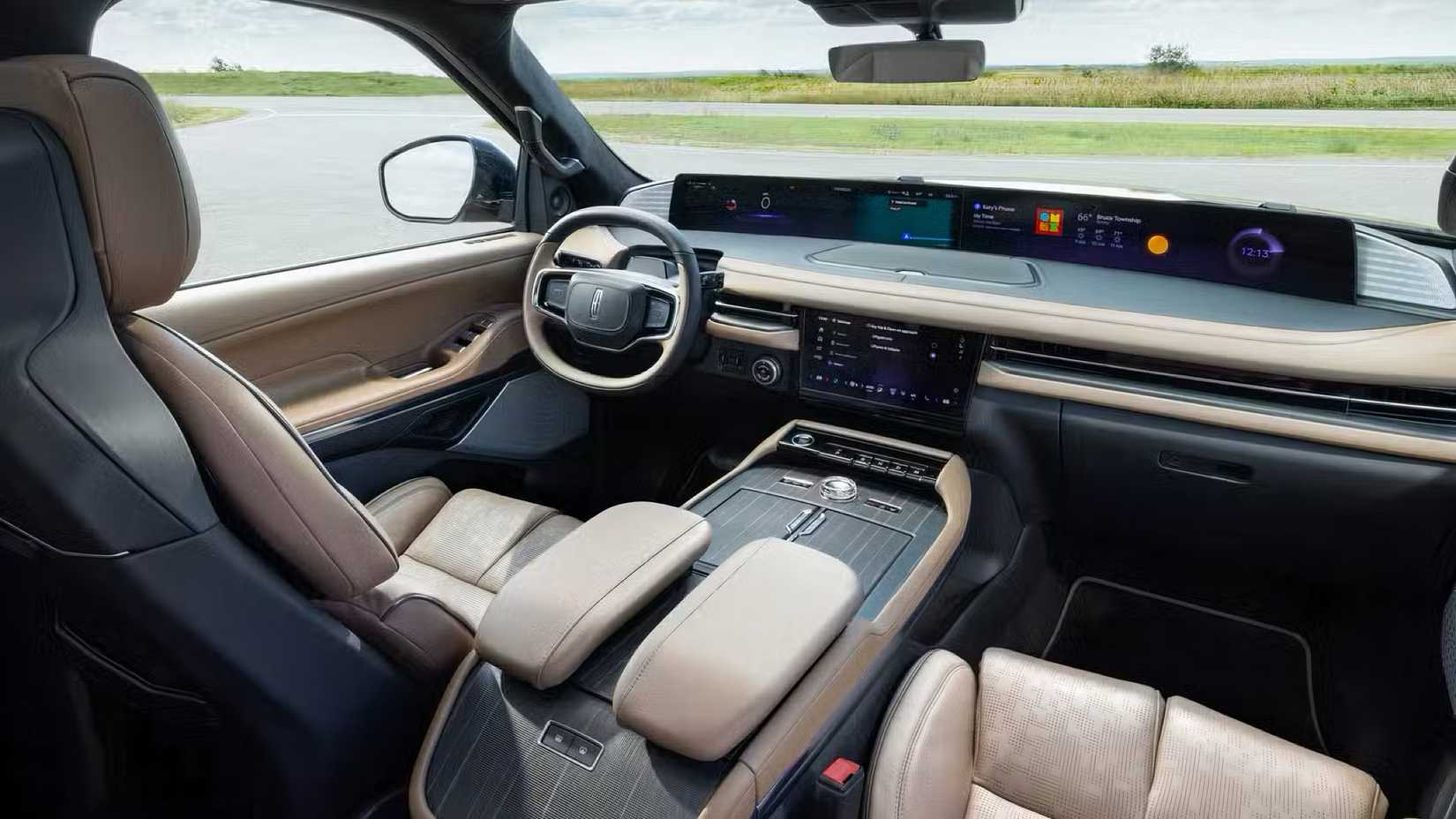 2025 Lincoln Navigator interior showing front cabin