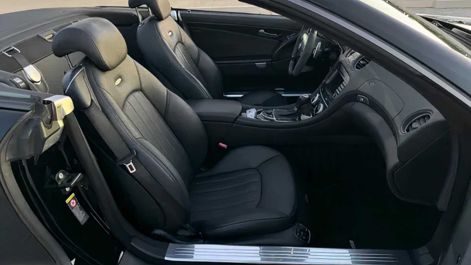 2008 Mercedes-AMG SL55 interior showing front seats
