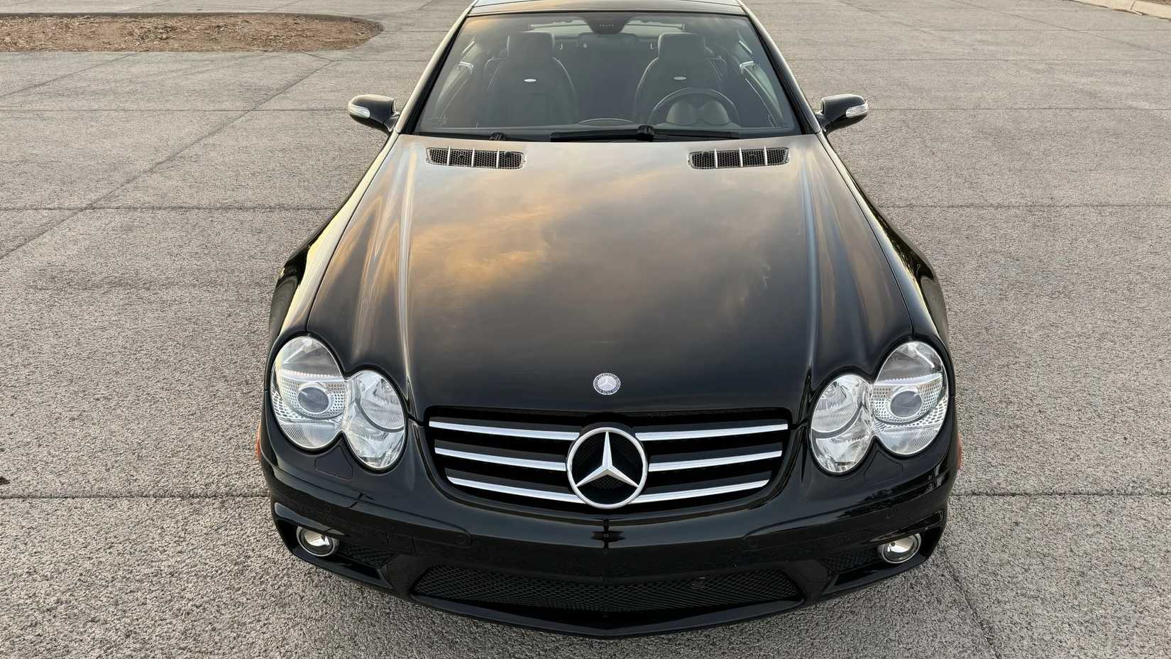 2008 Mercedes-AMG SL55 in black parked in parking lot