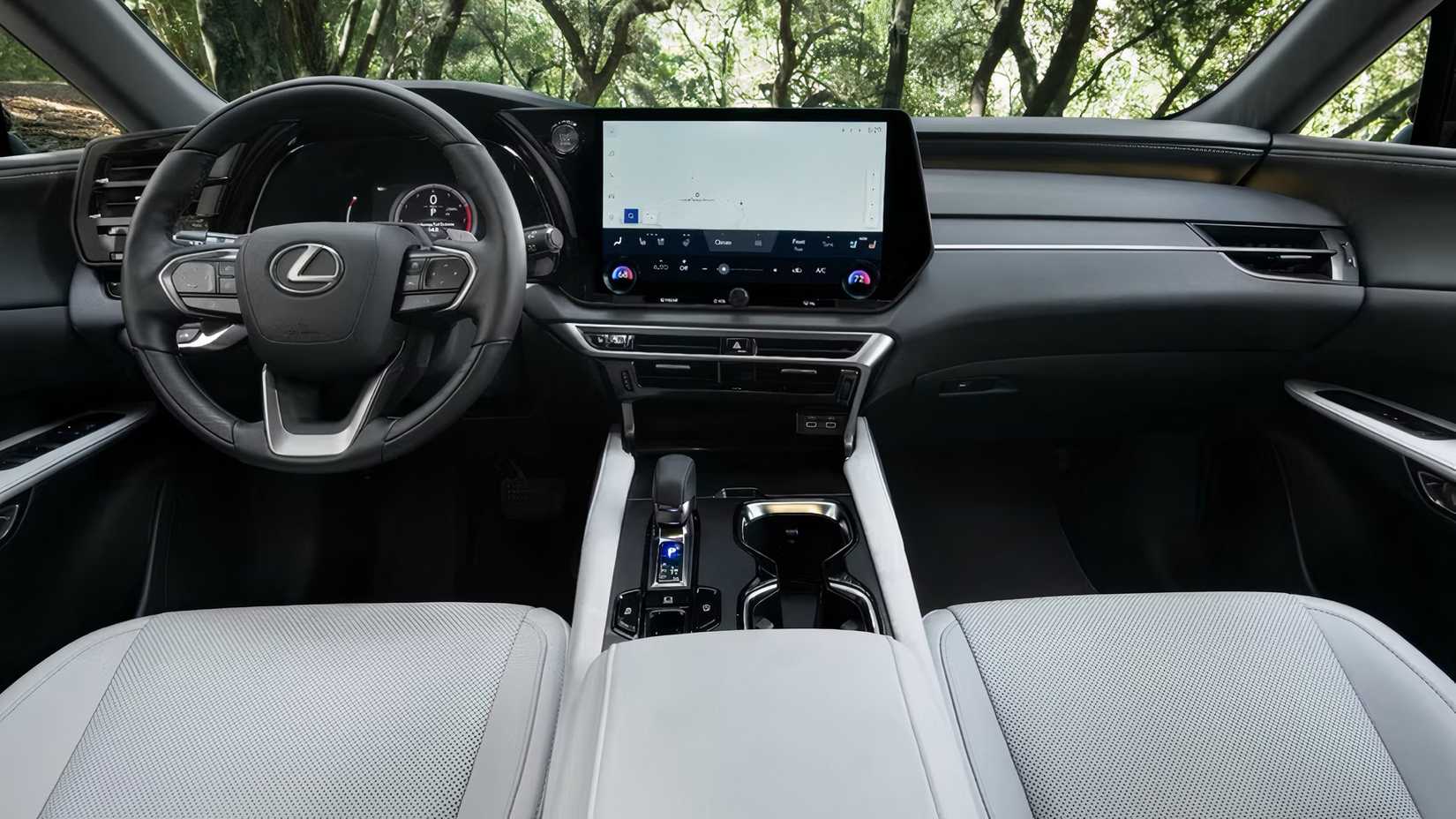 2025 Lexus RX interior showing front cabin