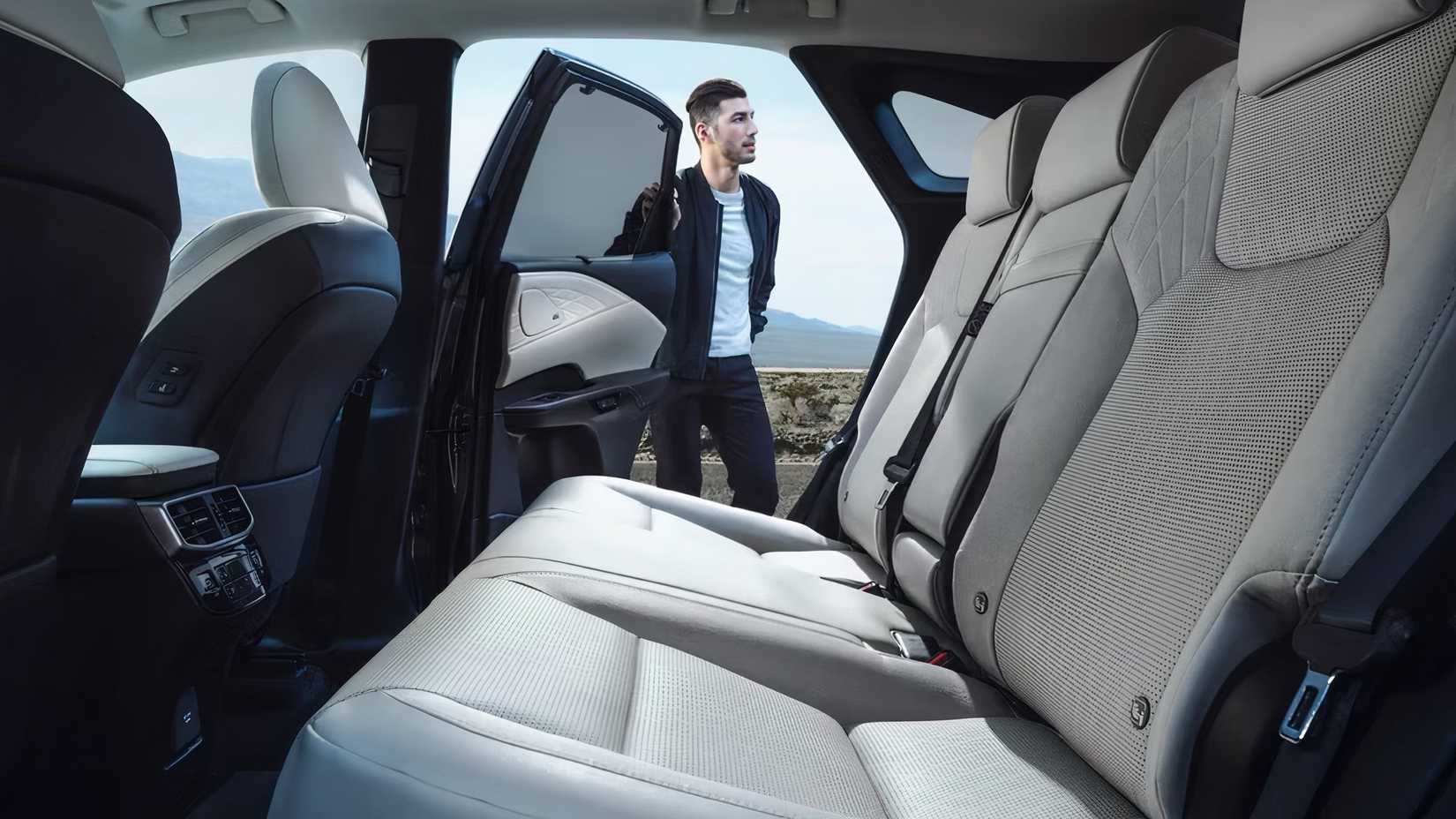 2025 Lexus RX interior showing rear seats